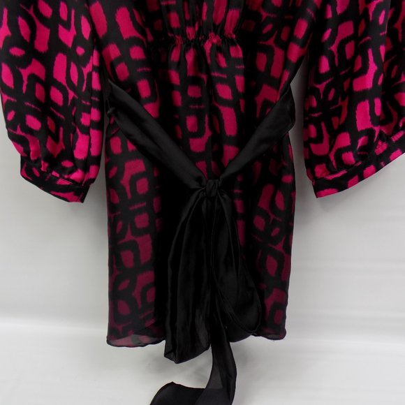 Calvin Klein Satin Feel Tie Back Kimono Style Blouse Size 2X - Picture 9 of 11